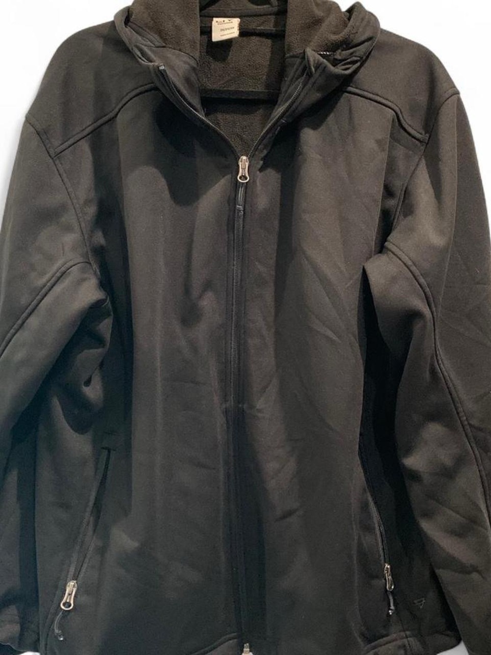 Lightweight Women's Hooded Zip Jacket in Black